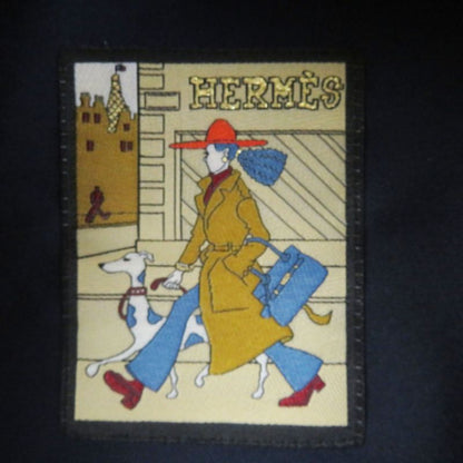 Hermes Deauville 100% Cashmere Cassock With Serie Buttons Blue 57 With Box And