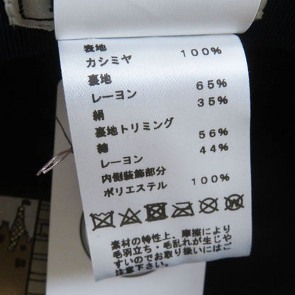 Hermes Deauville 100% Cashmere Cassock With Serie Buttons Blue 57 With Box And