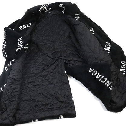 Balenciaga 19AW 595827 Tgq02 Oversized Faux Fur Padded Quilted Lined Long