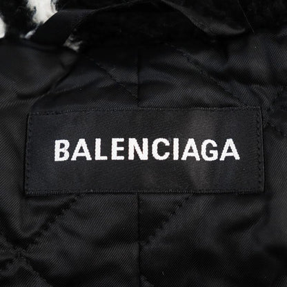 Balenciaga 19AW 595827 Tgq02 Oversized Faux Fur Padded Quilted Lined Long