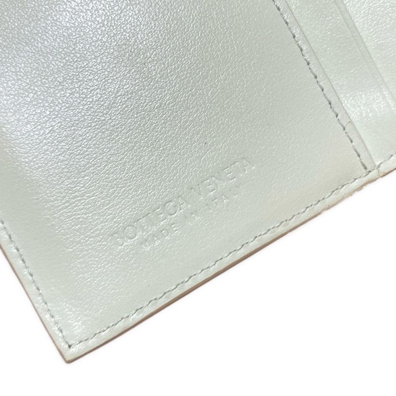 Bottega Veneta Intrecciato Gray-beige Leather Wallet