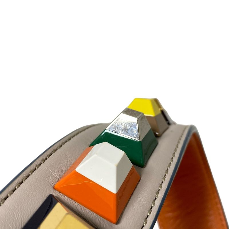 Fendi Shoulder Strap You Gray X Light Blue X Multi Leather