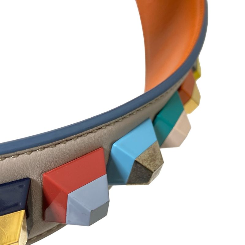 Fendi Shoulder Strap You Gray X Light Blue X Multi Leather