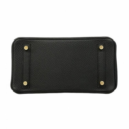 5ob1102-1-h-g]hermes Handbag Birkin 25 Togo Black Gold Hardware Y Engraved
