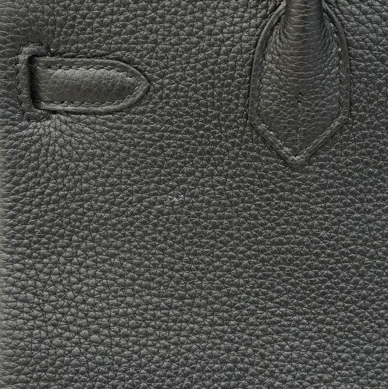 5ob1102-1-h-g]hermes Handbag Birkin 25 Togo Black Gold Hardware Y Engraved