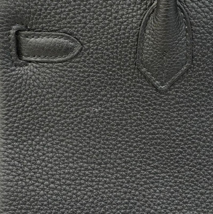 5ob1102-1-h-g]hermes Handbag Birkin 25 Togo Black Gold Hardware Y Engraved