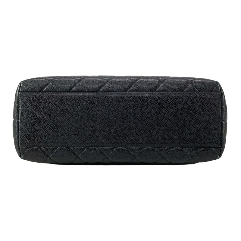 Chanel Handbag Trapezoid Bag/matelasse A12397 Black Gold Hardware