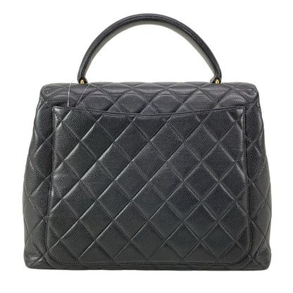 Chanel Handbag Trapezoid Bag/matelasse A12397 Black Gold Hardware