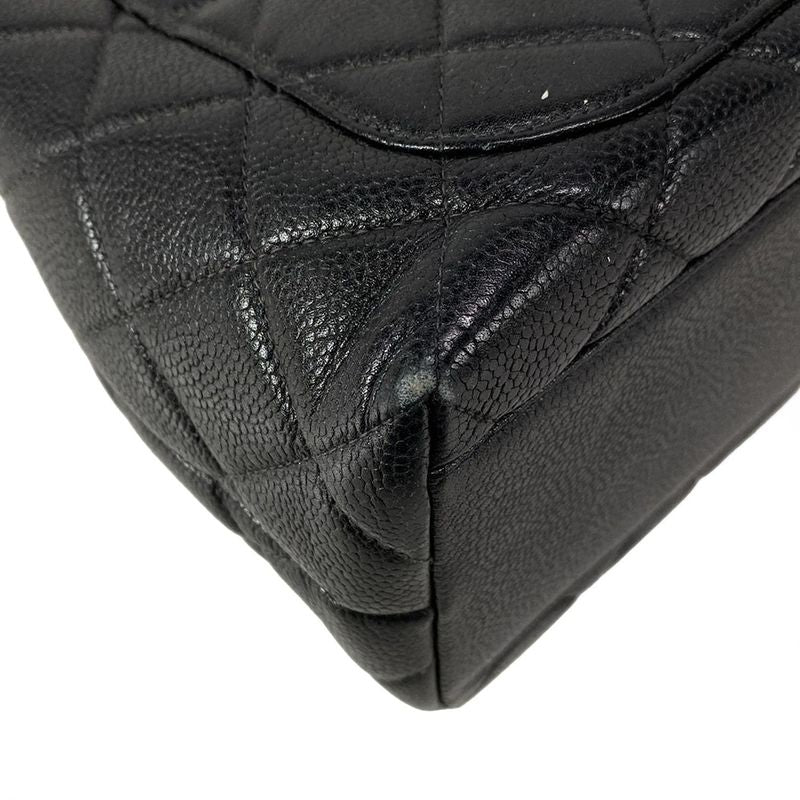 Chanel Handbag Trapezoid Bag/matelasse A12397 Black Gold Hardware