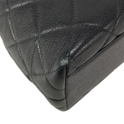 Chanel Handbag Trapezoid Bag/matelasse A12397 Black Gold Hardware