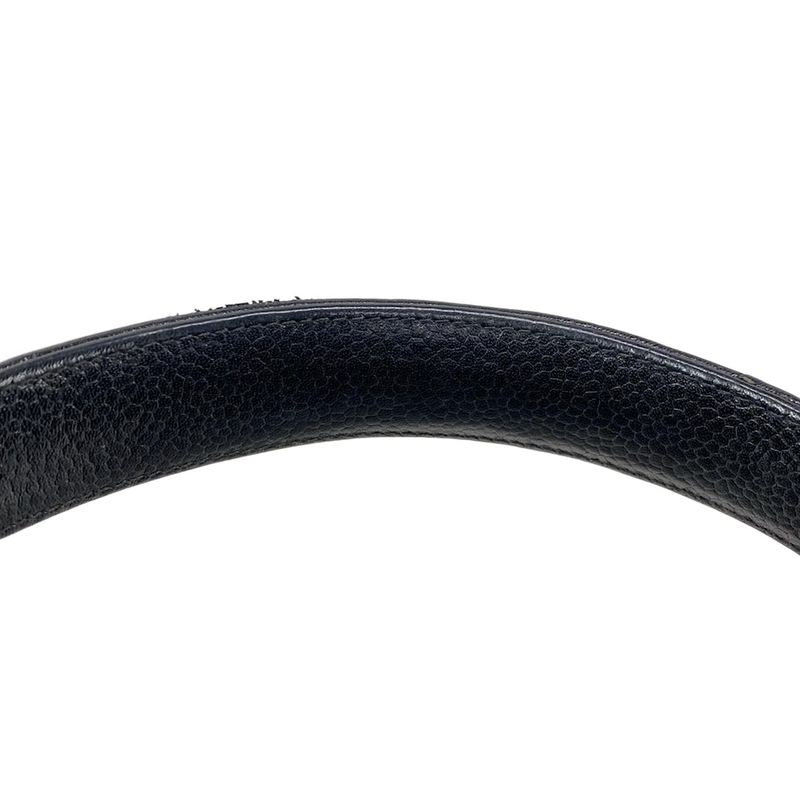 Chanel Handbag Trapezoid Bag/matelasse A12397 Black Gold Hardware