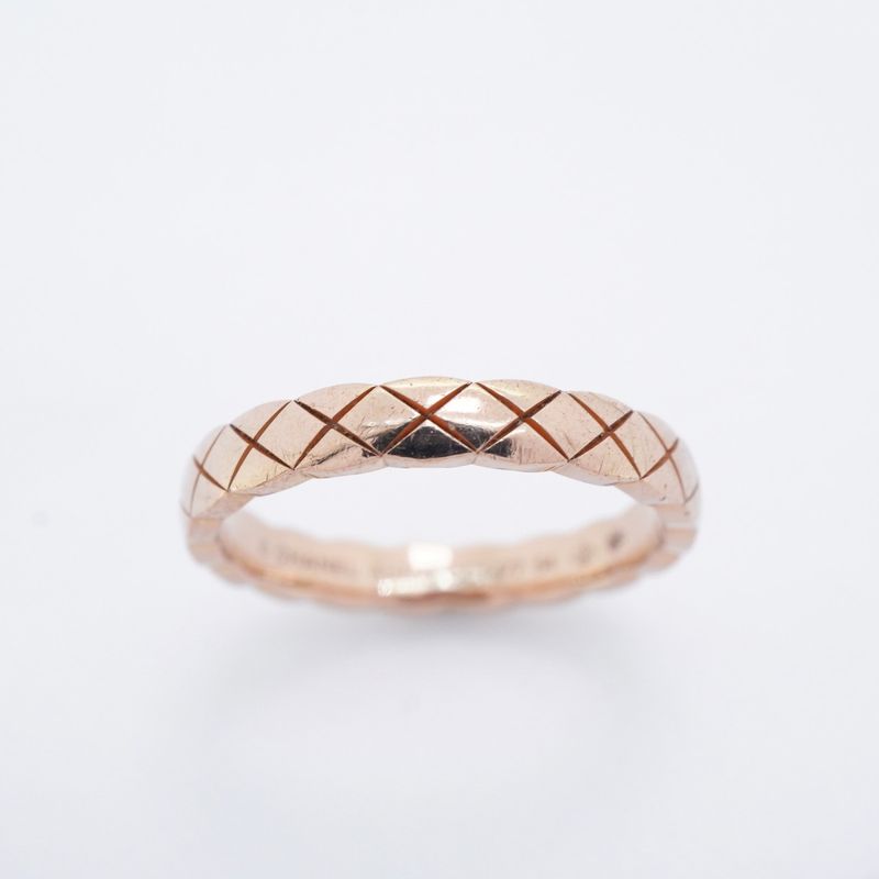 Chanel Ring Coco Crush/beige Gold 18K Pink Gold Pink Gold #54 Ladies