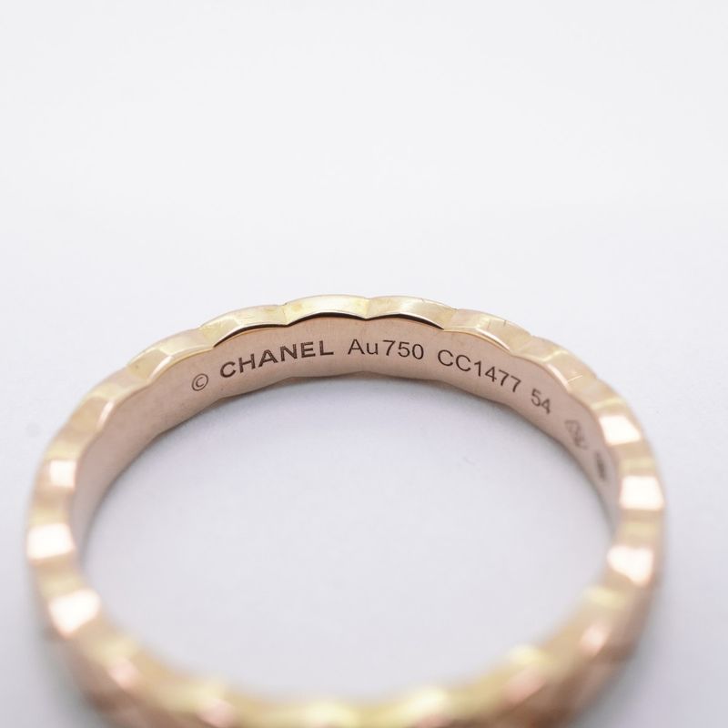 Chanel Ring Coco Crush/beige Gold 18K Pink Gold Pink Gold #54 Ladies