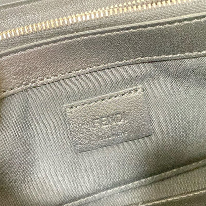 Fendi Long Wallet Toujours 8m0350 Brown And Black Leather