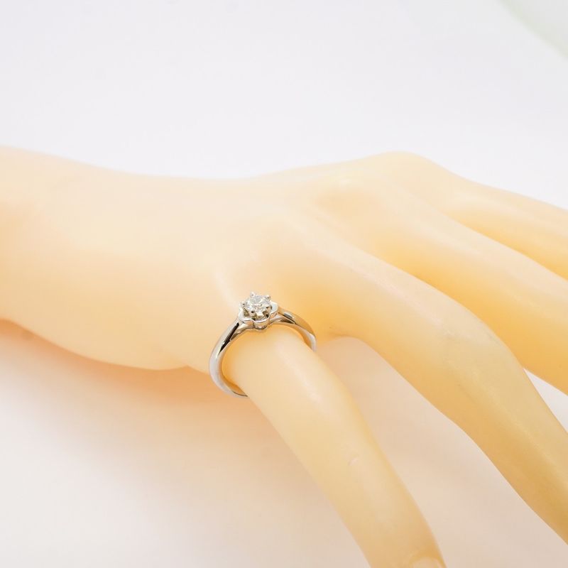 Chanel Ring Camellia 1PD Pt950 Platinum Diamond #47 Ladies