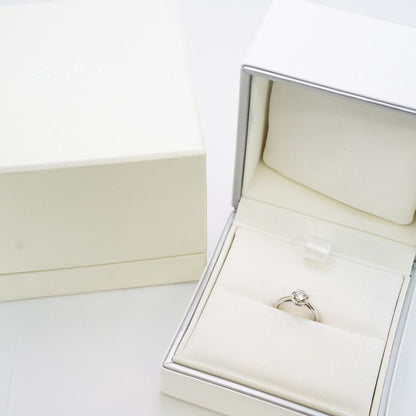 Chanel Ring Camellia 1PD Pt950 Platinum Diamond #47 Ladies
