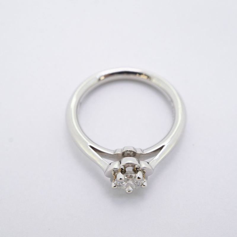 Chanel Ring Camellia 1PD Pt950 Platinum Diamond #47 Ladies