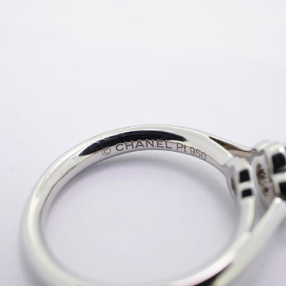 Chanel Ring Camellia 1PD Pt950 Platinum Diamond #47 Ladies