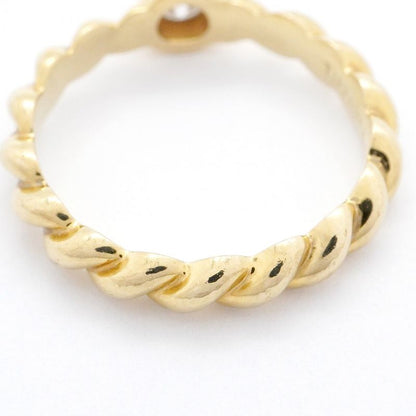Tiffany & Co Ring Twisted 1PD 18K Yellow Gold Yellow Gold Diamond 95 Ladies