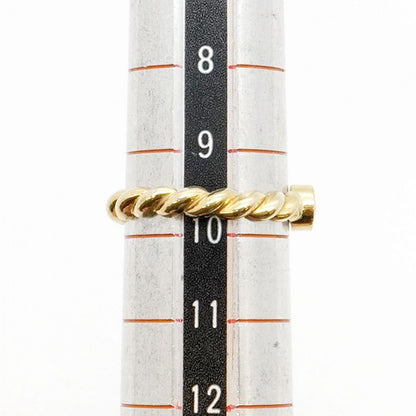 Tiffany & Co Ring Twisted 1PD 18K Yellow Gold Yellow Gold Diamond 95 Ladies