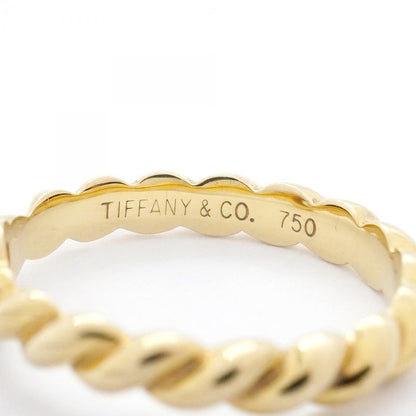 Tiffany & Co Ring Twisted 1PD 18K Yellow Gold Yellow Gold Diamond 95 Ladies