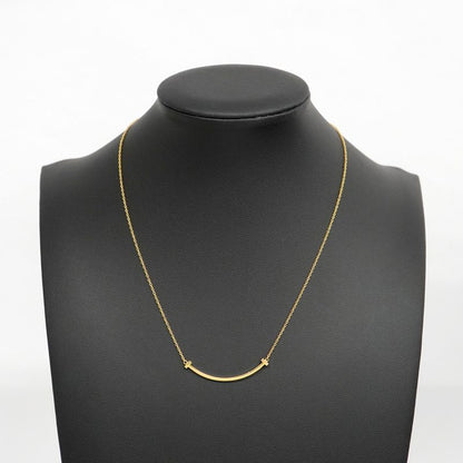Tiffany & Co Necklace T-smile Small 18K Yellow Gold Yellow Gold Ladies