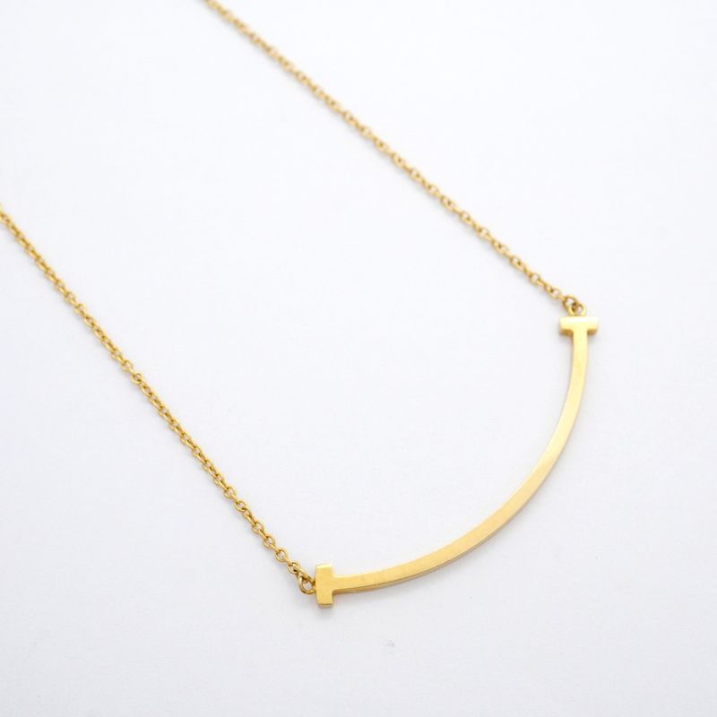 Tiffany & Co Necklace T-smile Small 18K Yellow Gold Yellow Gold Ladies