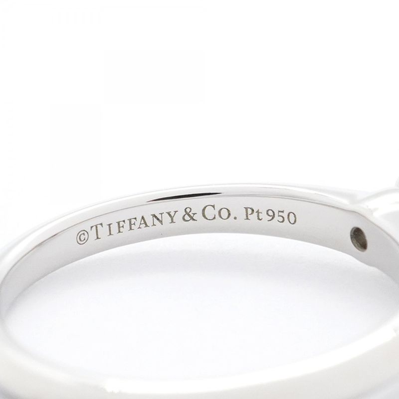 Tiffany & Co Ring Solitaire 1PD Pt950 Platinum Diamond 024ct 55 Ladies