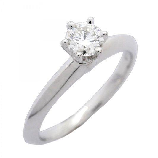 Tiffany & Co Ring Solitaire 1PD Pt950 Platinum Diamond 024ct 55 Ladies