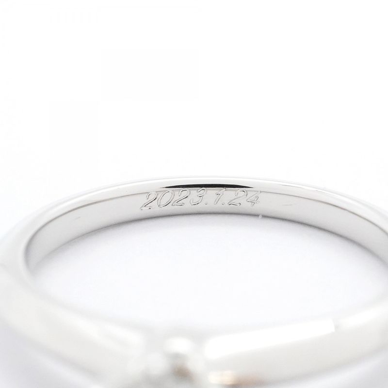 Tiffany & Co Ring Solitaire 1PD Pt950 Platinum Diamond 024ct 55 Ladies