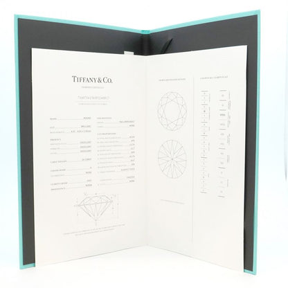 Tiffany & Co Ring Solitaire 1PD Pt950 Platinum Diamond 024ct 55 Ladies