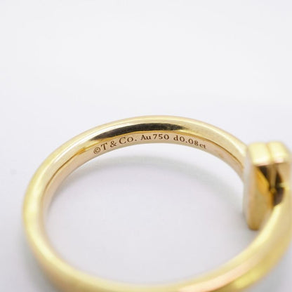 Tiffany & Co Ring T One 18K Yellow Gold Yellow Gold With Diamonds 008ct Size