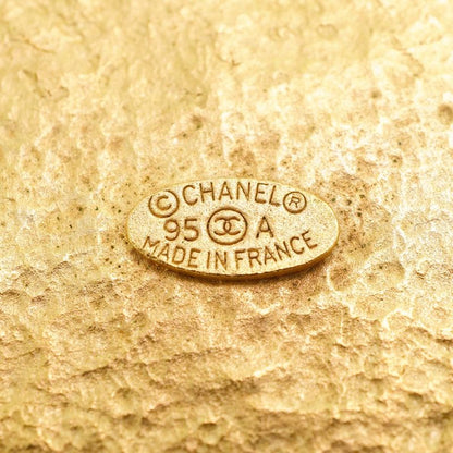 Chanel Brooch Vintage Coco Mark Round Shape Circle GP Plated Gold Ladies