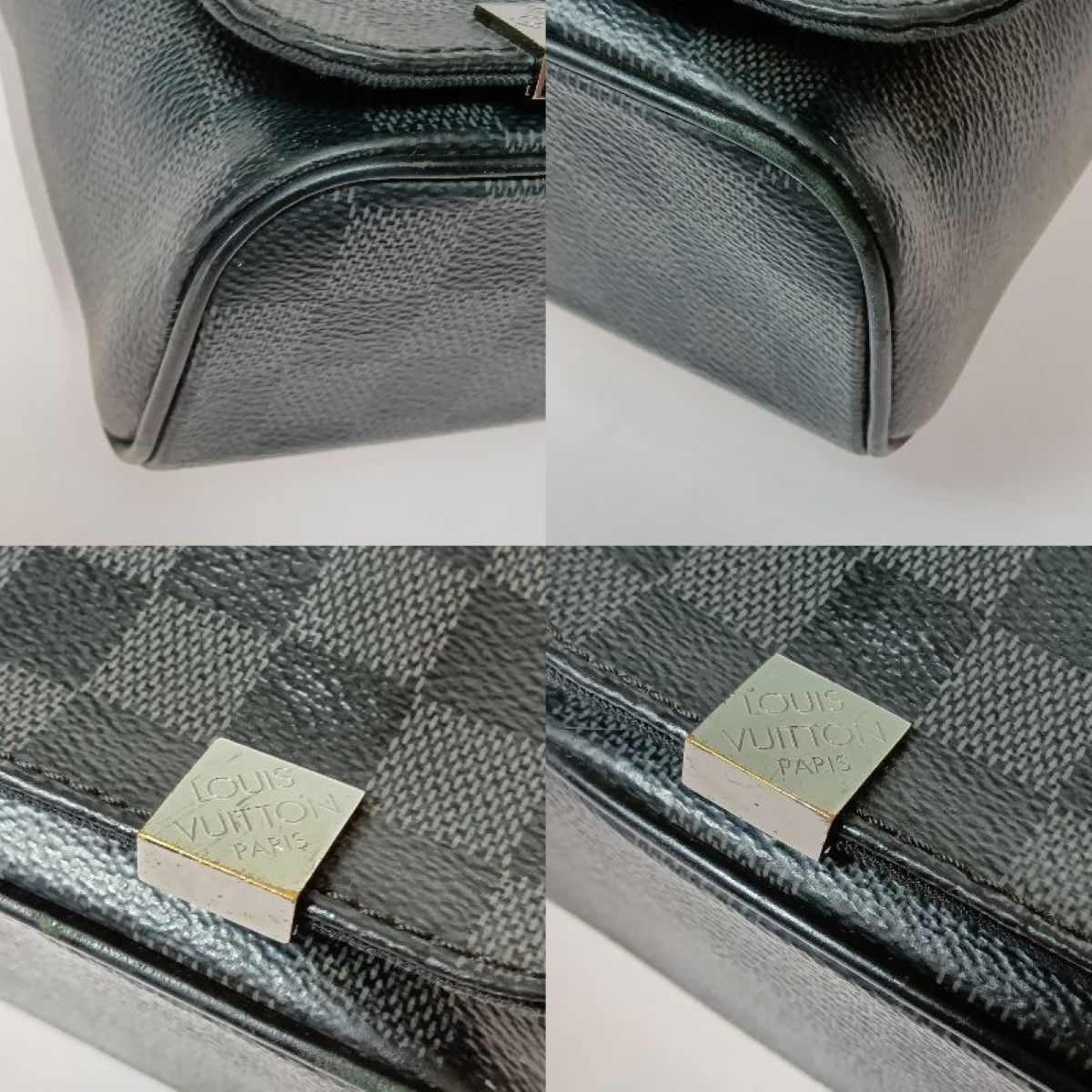 Louis Vuitton Damier Graphite District PM Nm Shoulder Bag N41028 Black