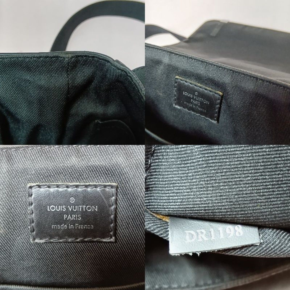 Louis Vuitton Damier Graphite District PM Nm Shoulder Bag N41028 Black