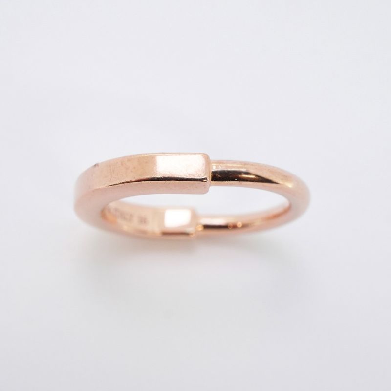 Tiffany & Co Ring Lock 18K Pink Gold Pink Gold #4 Ladies