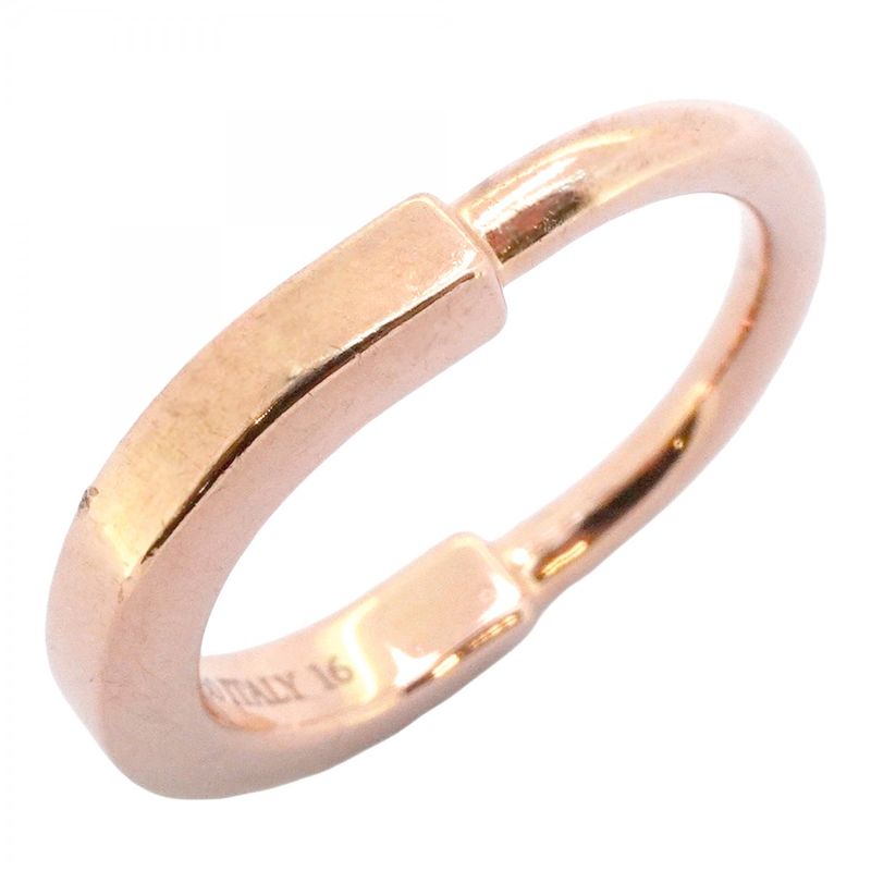 Tiffany & Co Ring Lock 18K Pink Gold Pink Gold #4 Ladies