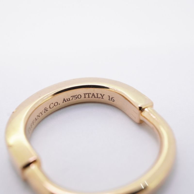 Tiffany & Co Ring Lock 18K Pink Gold Pink Gold #4 Ladies