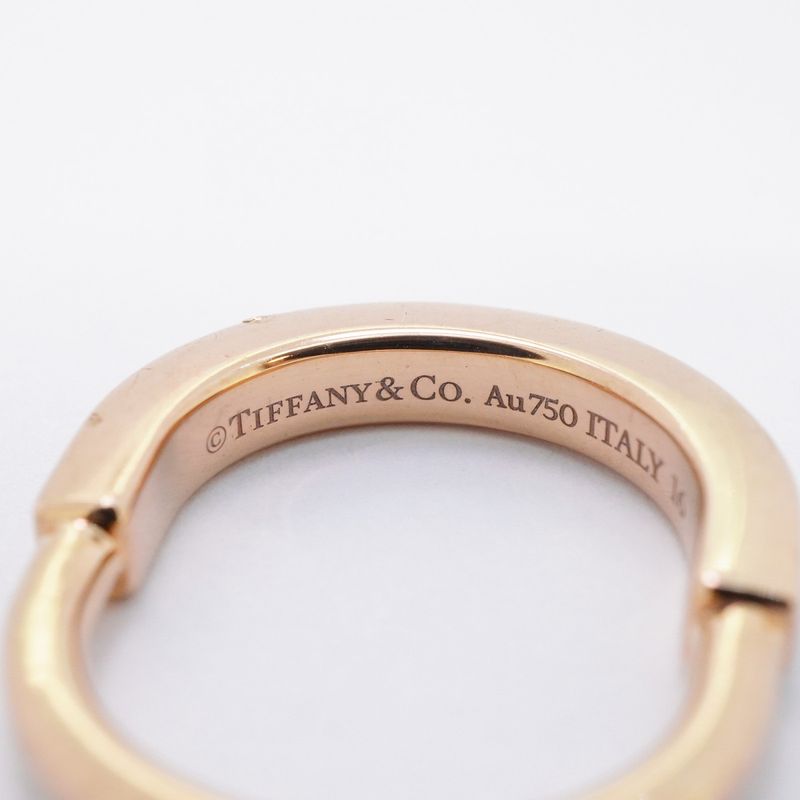 Tiffany & Co Ring Lock 18K Pink Gold Pink Gold #4 Ladies
