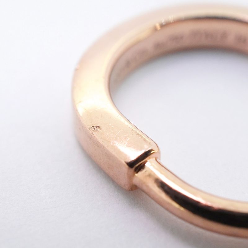 Tiffany & Co Ring Lock 18K Pink Gold Pink Gold #4 Ladies