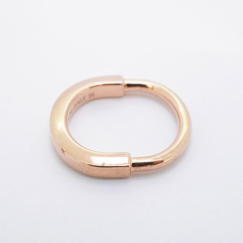 Tiffany & Co Ring Lock 18K Pink Gold Pink Gold #4 Ladies