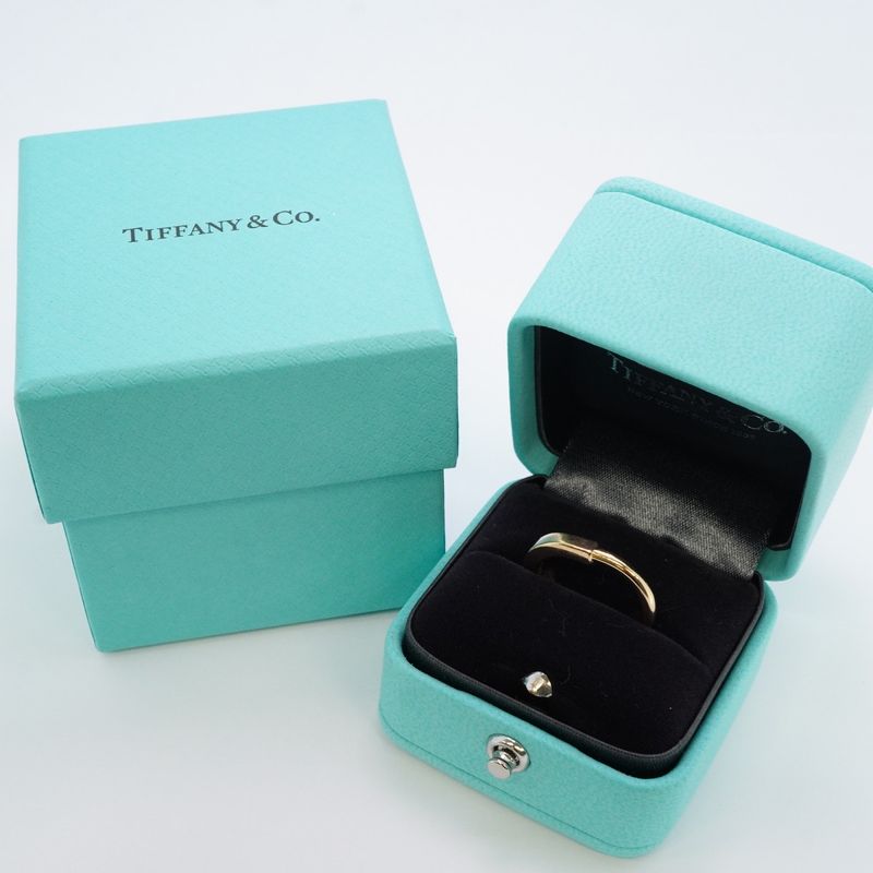 Tiffany & Co Ring Lock 18K Pink Gold Pink Gold #4 Ladies