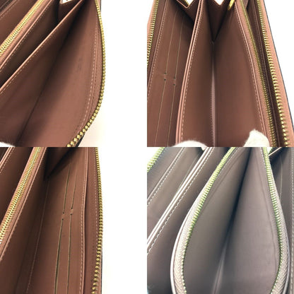 Louis Vuitton Vernis Zippy Wallet Rose Velour M91599 Beige