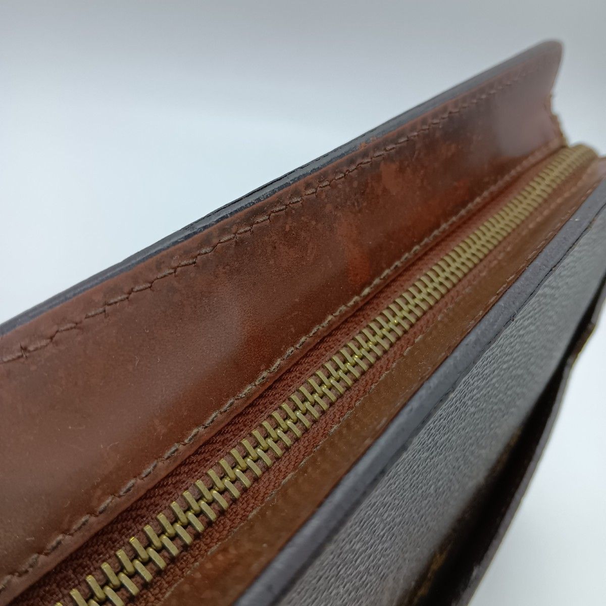 Louis Vuitton Monogram Pochette Homme Clutch Bag Second Bag M51795 Brown