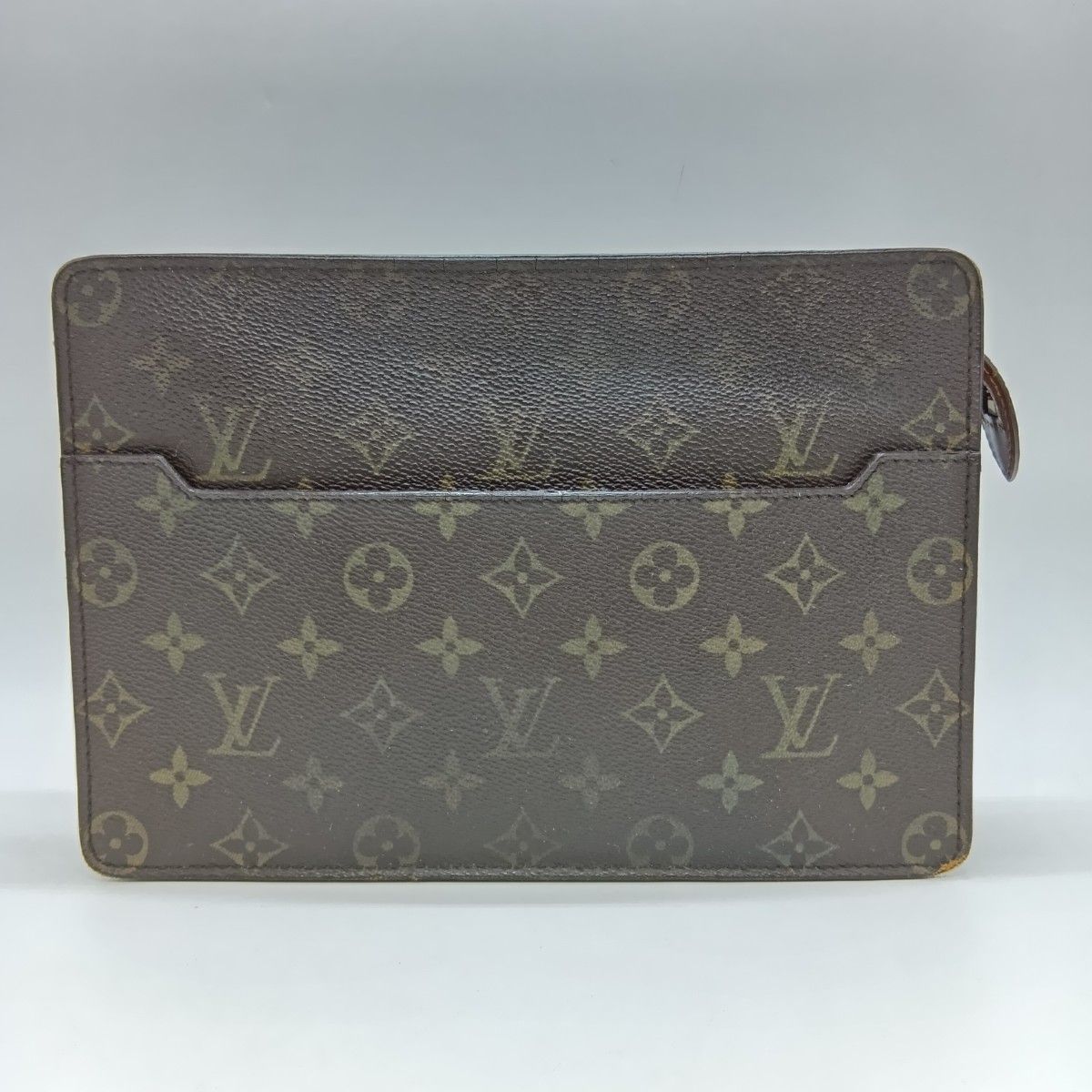 Louis Vuitton Monogram Pochette Homme Clutch Bag Second Bag M51795 Brown