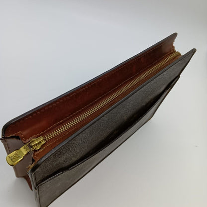Louis Vuitton Monogram Pochette Homme Clutch Bag Second Bag M51795 Brown