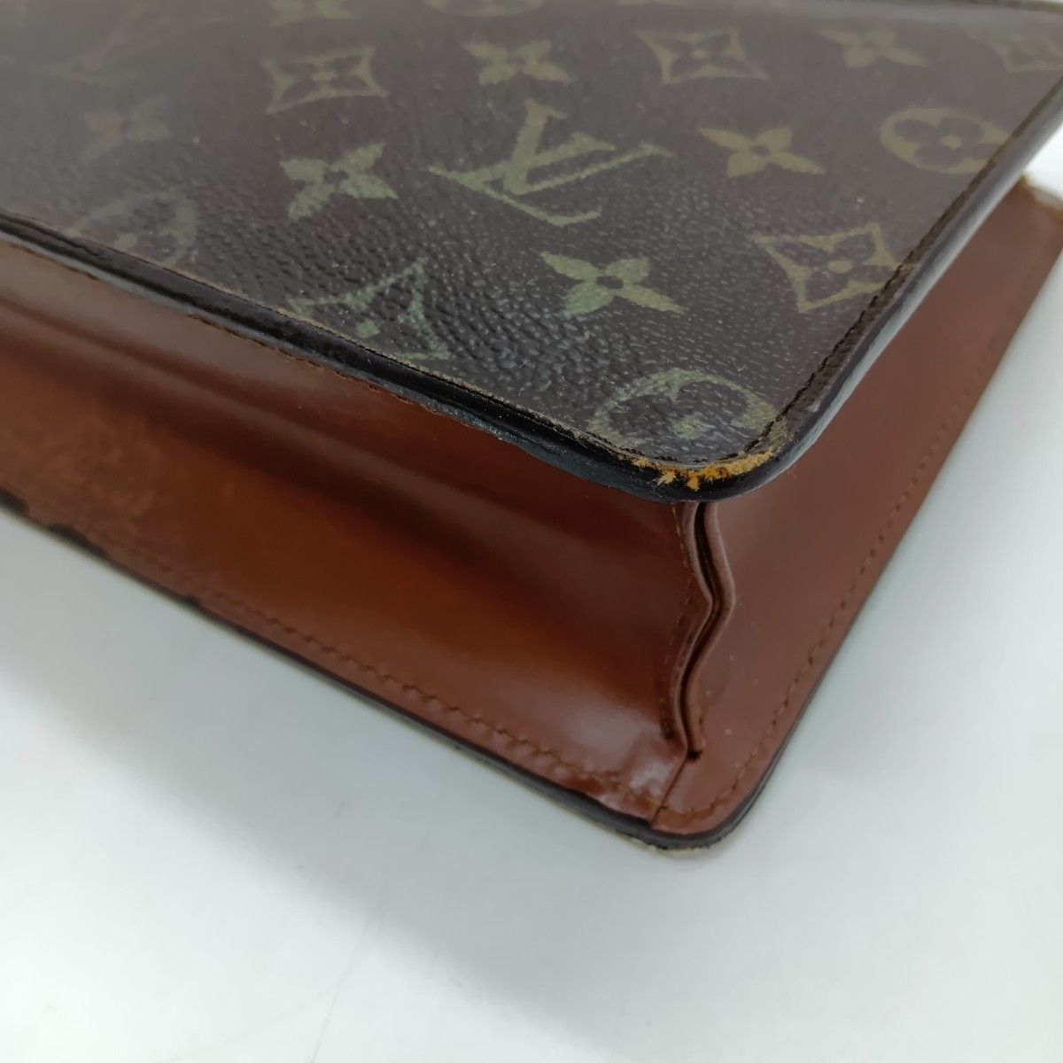 Louis Vuitton Monogram Pochette Homme Clutch Bag Second Bag M51795 Brown