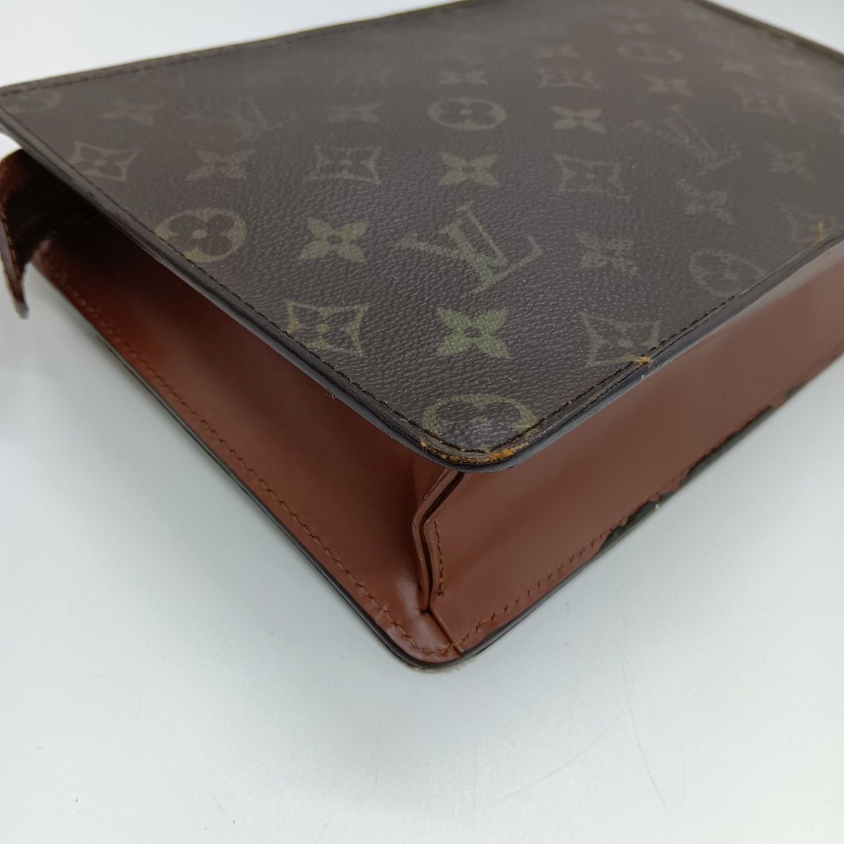 Louis Vuitton Monogram Pochette Homme Clutch Bag Second Bag M51795 Brown