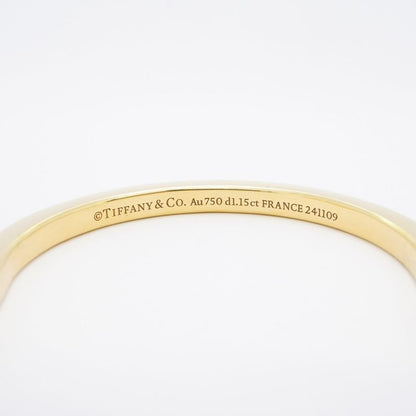 Tiffany & Co Bangle Lock Half Diamond 18K Yellow Gold Yellow Gold 18K White