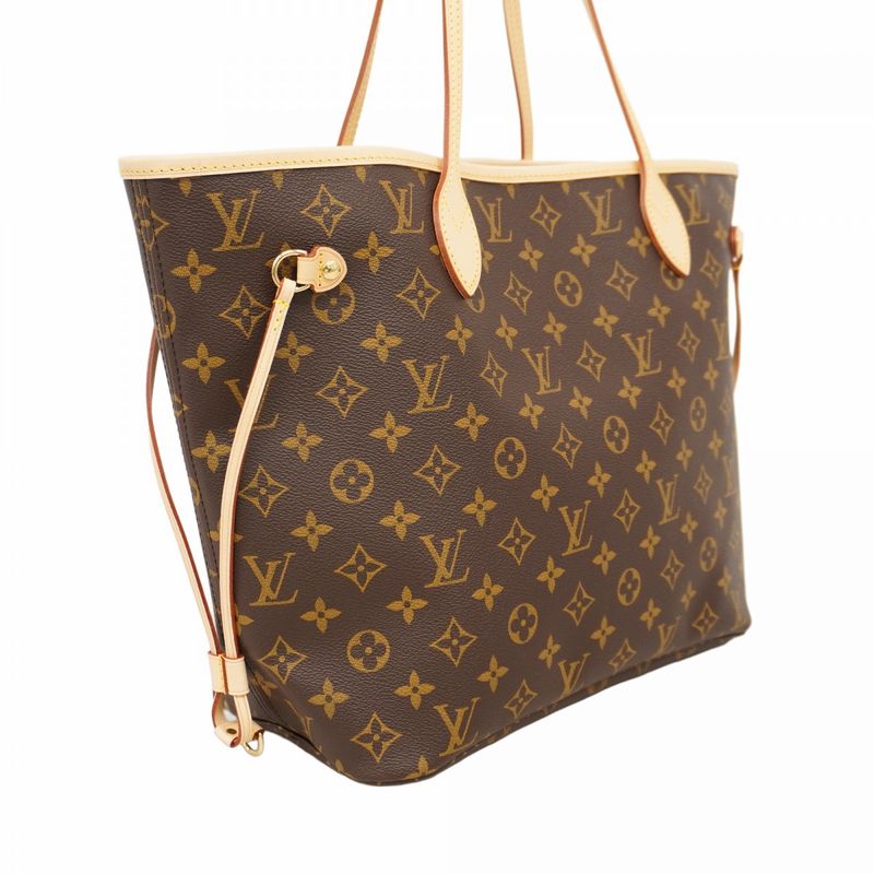 Louis Vuitton Tote Bag Monogram Neverfull MM M46987 Brown Threes Ladies